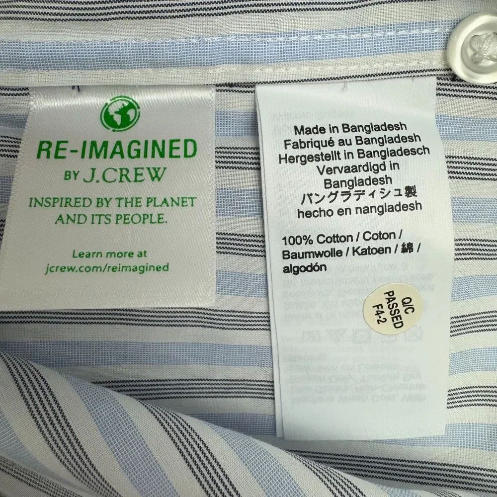 NWT J Crew Ludlow Premium Dress Shirt Men‎ 14.5/32 Slim Fit Button Up Cutaway